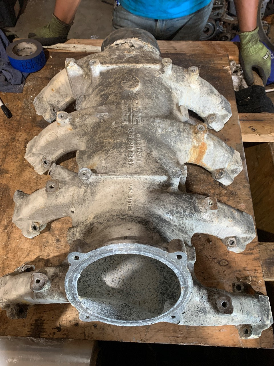MTU 5360 900 08 37 Air Intake Manifold for Detroit Diesel / MTU Series 2000 V8 - Used