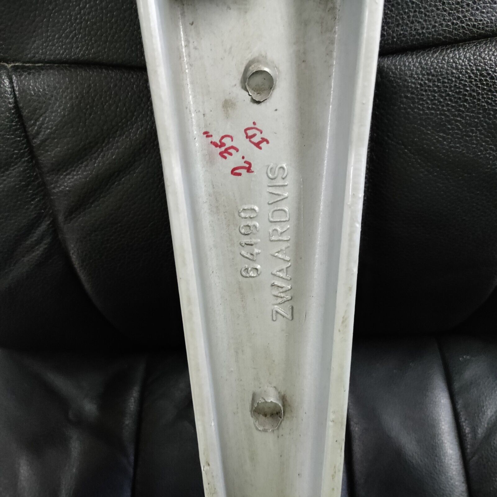 ZWAARDVIS # 64190 SWORDFISH ALUMINUM FOOT-REST FOR MARINE CAPTAINS CHAIR USED