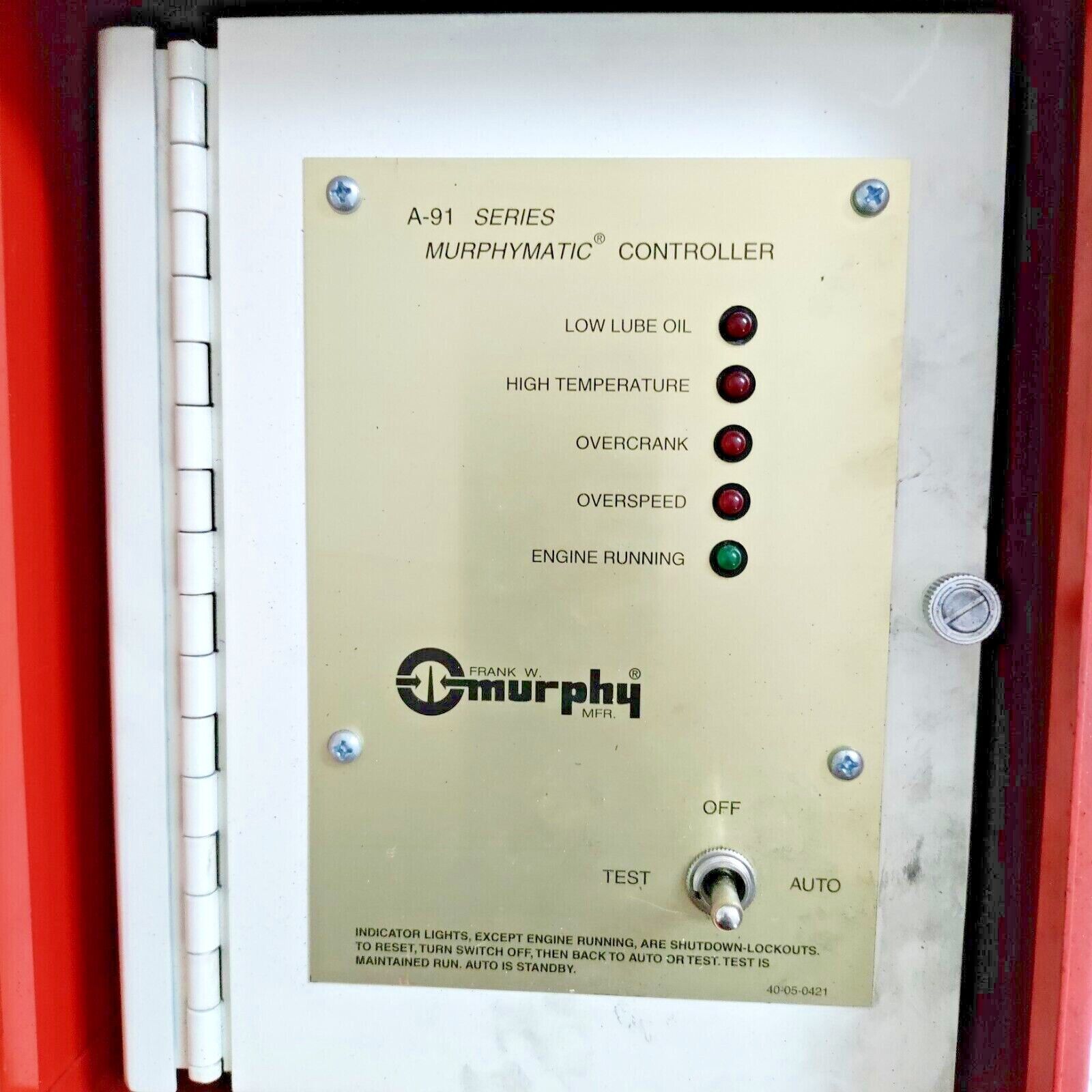 A-91 SERIES MURPHYMATIC 12VDC MICROPROCESSOR CONTROLLER USED