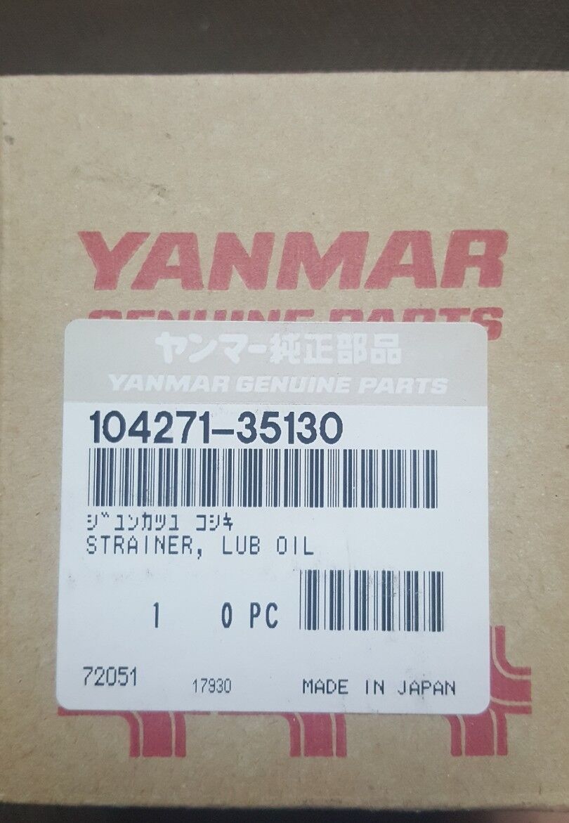 YANMAR 104271-35130 Oil Strainer Genuine factory part OEM NOS