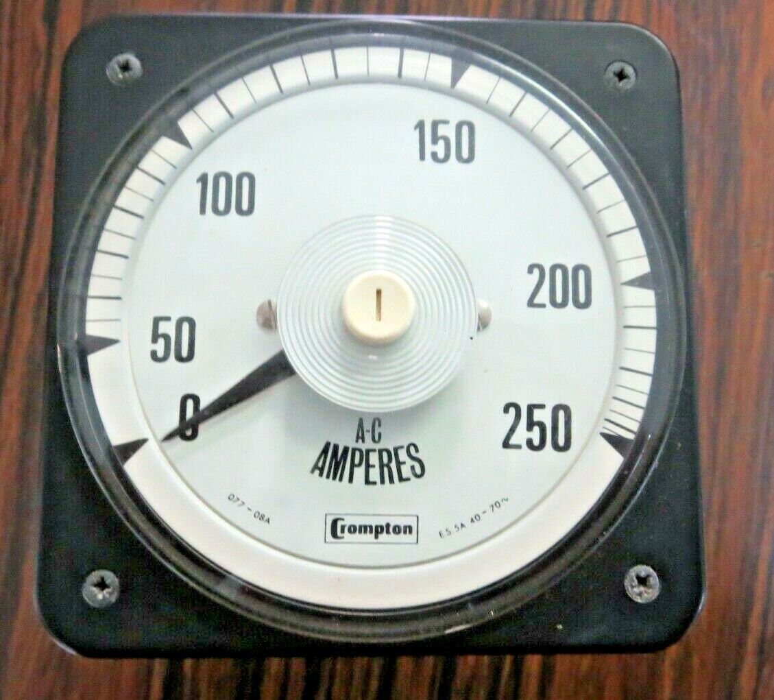 CROMPTON AMPERES / AMP GAGE / NEW OLD STOCK