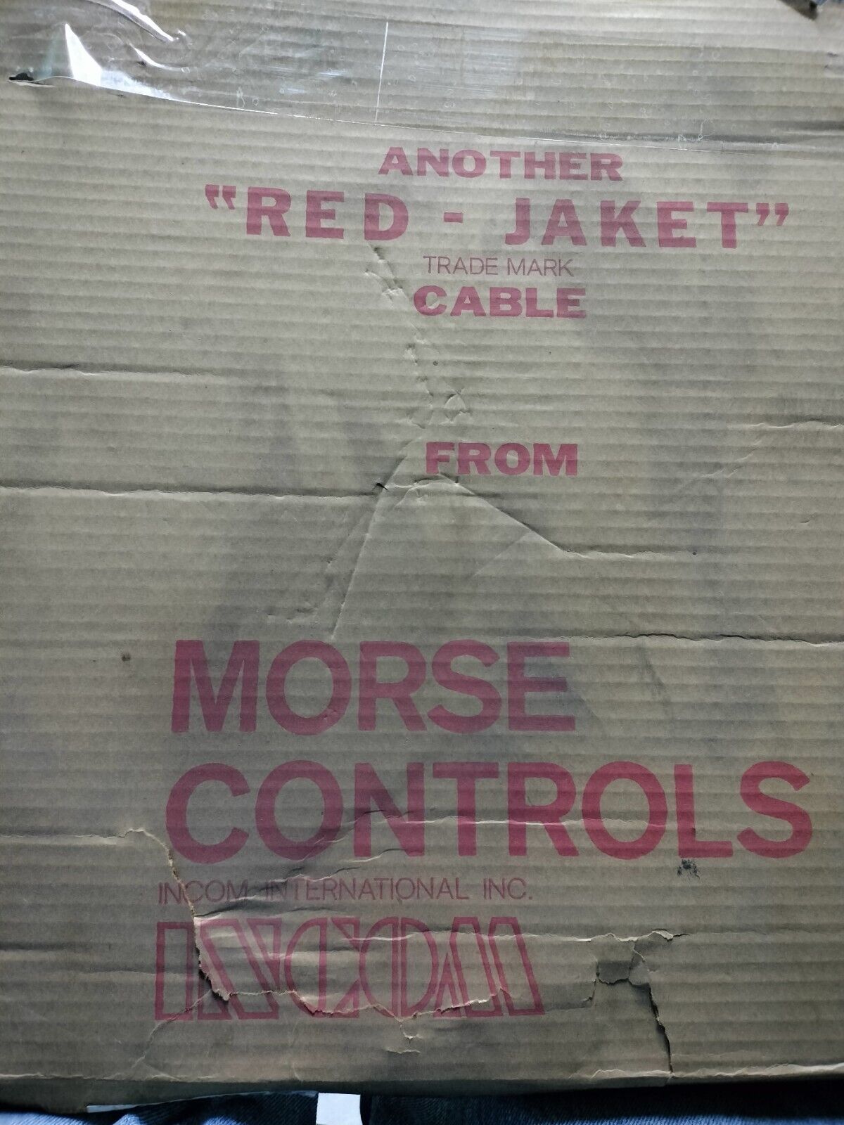 D32377-003 / MORSE RED JACKET CONTROL CABLE-  228  INCHES / 19 FT.  NEW IN BOX