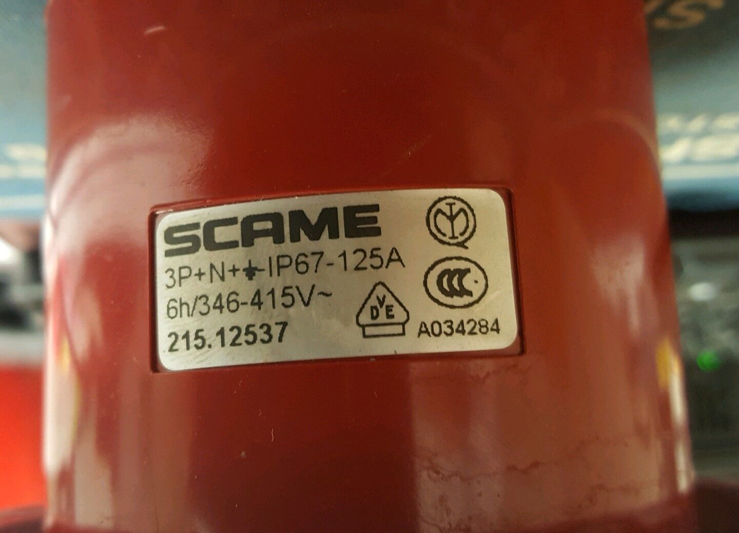 Scame 3P+N+ IP67-125A Plug Pin & Sleeve CONNECTOR