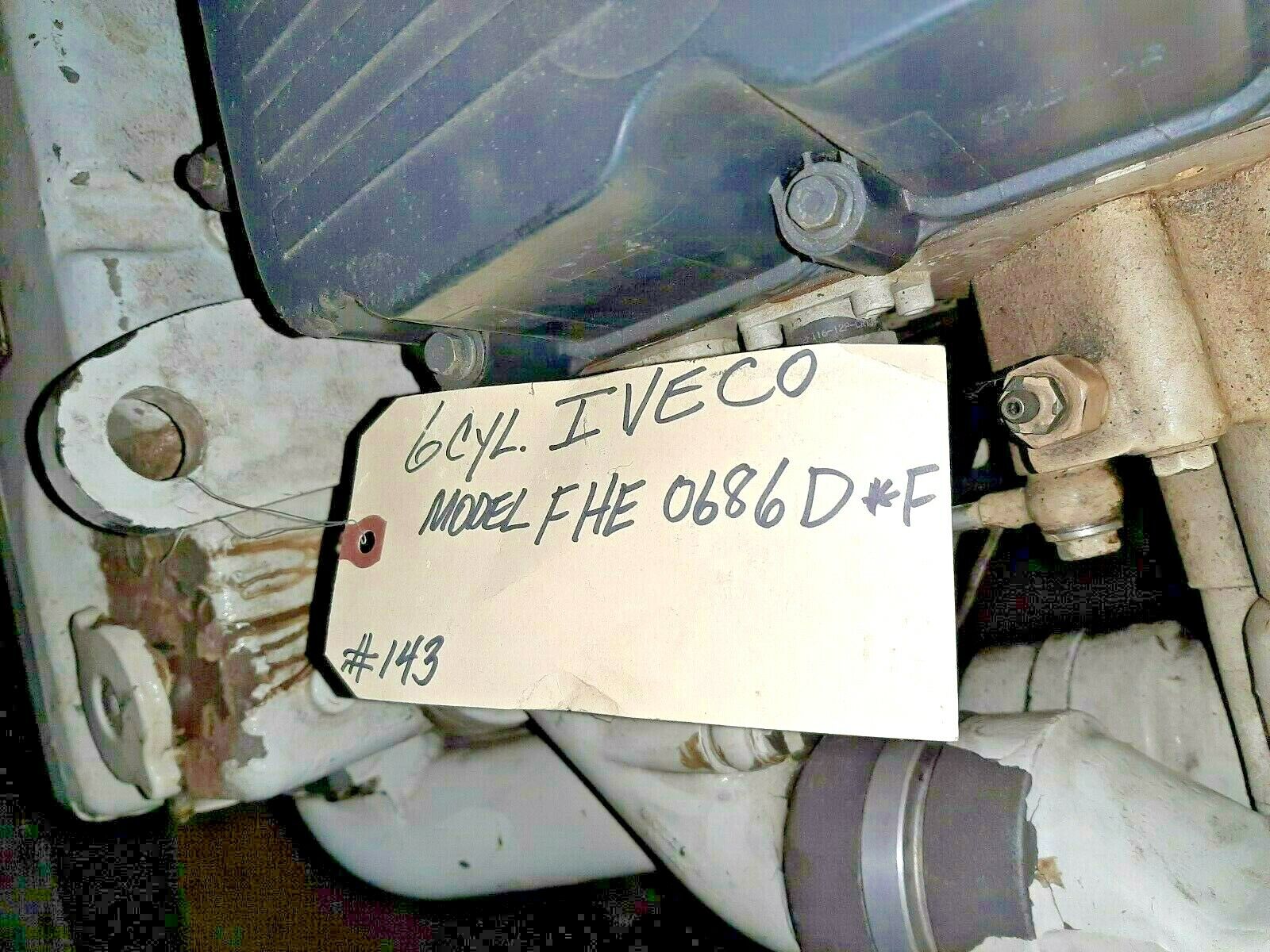 IVECO 6 CYL. MARINE DIESEL ENGINE MODEL # FHE 0686 D * F  FOR PARTS SEE DESCRIPT