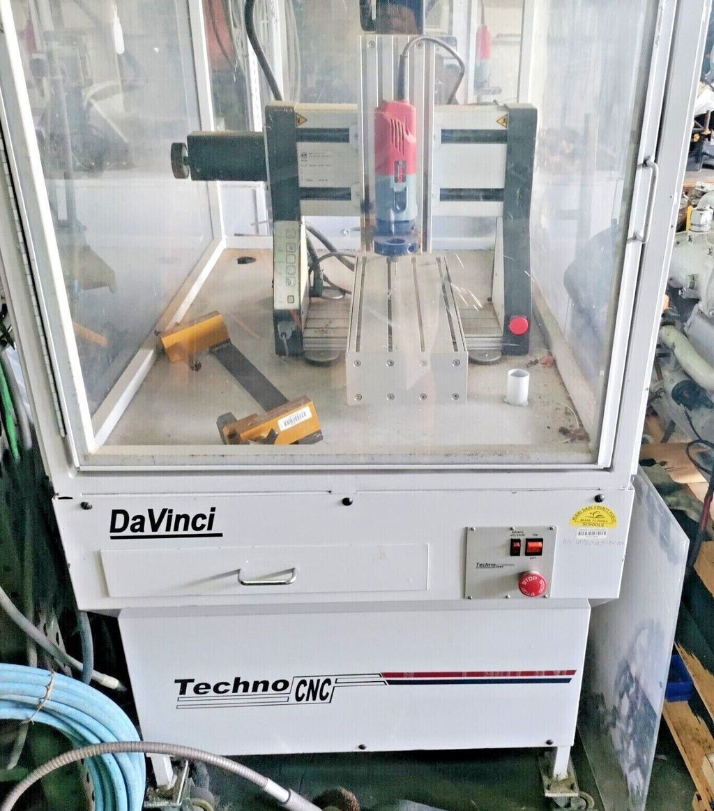 TECHNO ISEL DA VINCI CNC ROUTER / MILL with ENCLOSURE TURN - KEY SET U