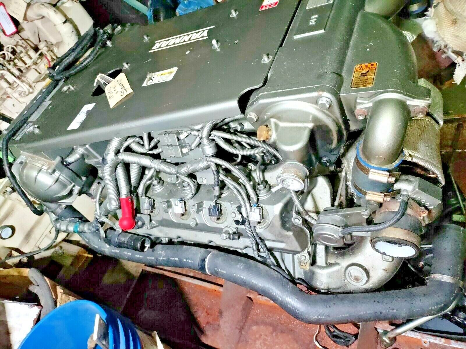 YANMAR 8LV-350 DIESEL MARINE ENGINE ( BOB-TAIL )  USED ... SEE DETAILS