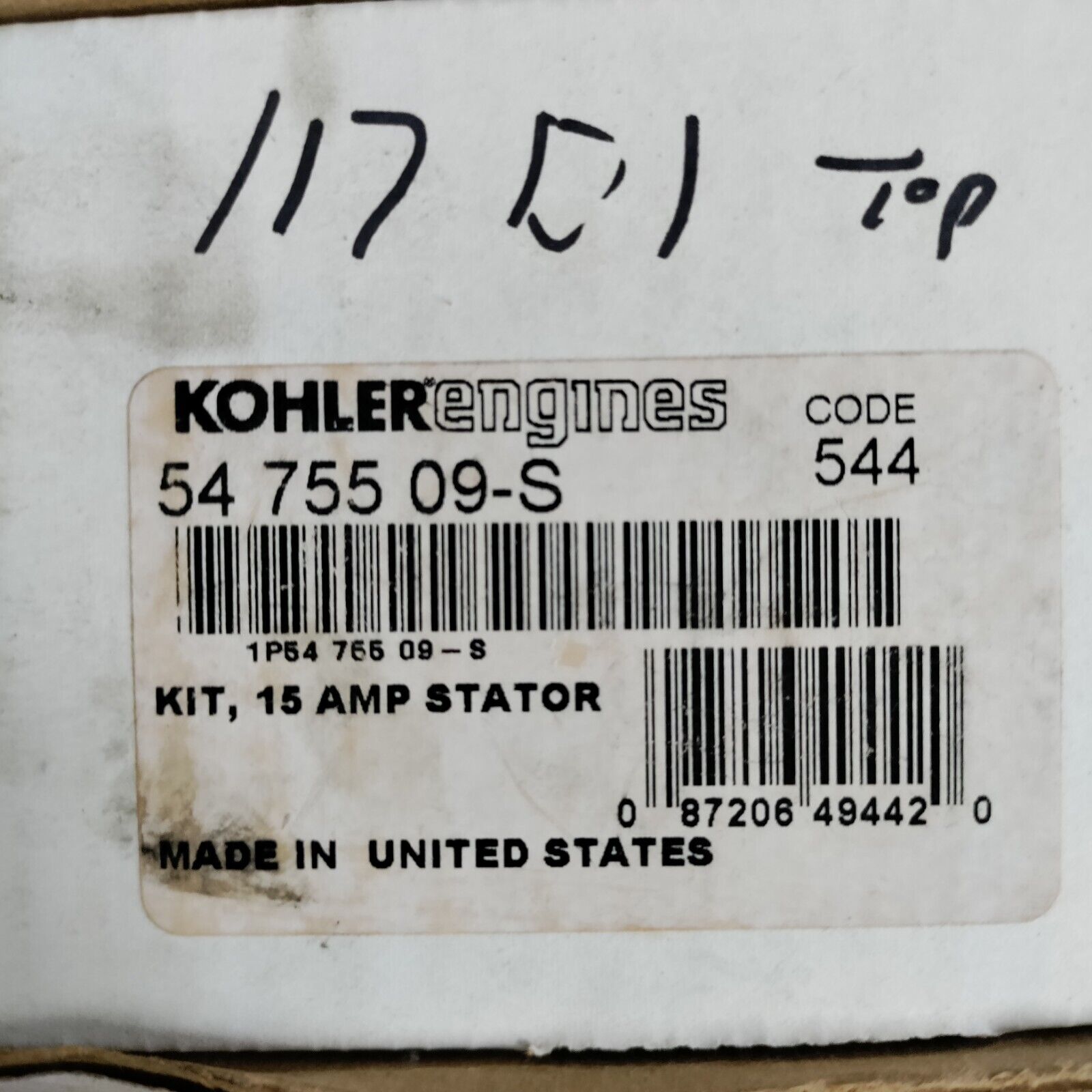 54 755 09-S OEM KOHLER 15/20 AMP MAGNETO STATOR REPLACES 237878 & MORE SEE BELOW