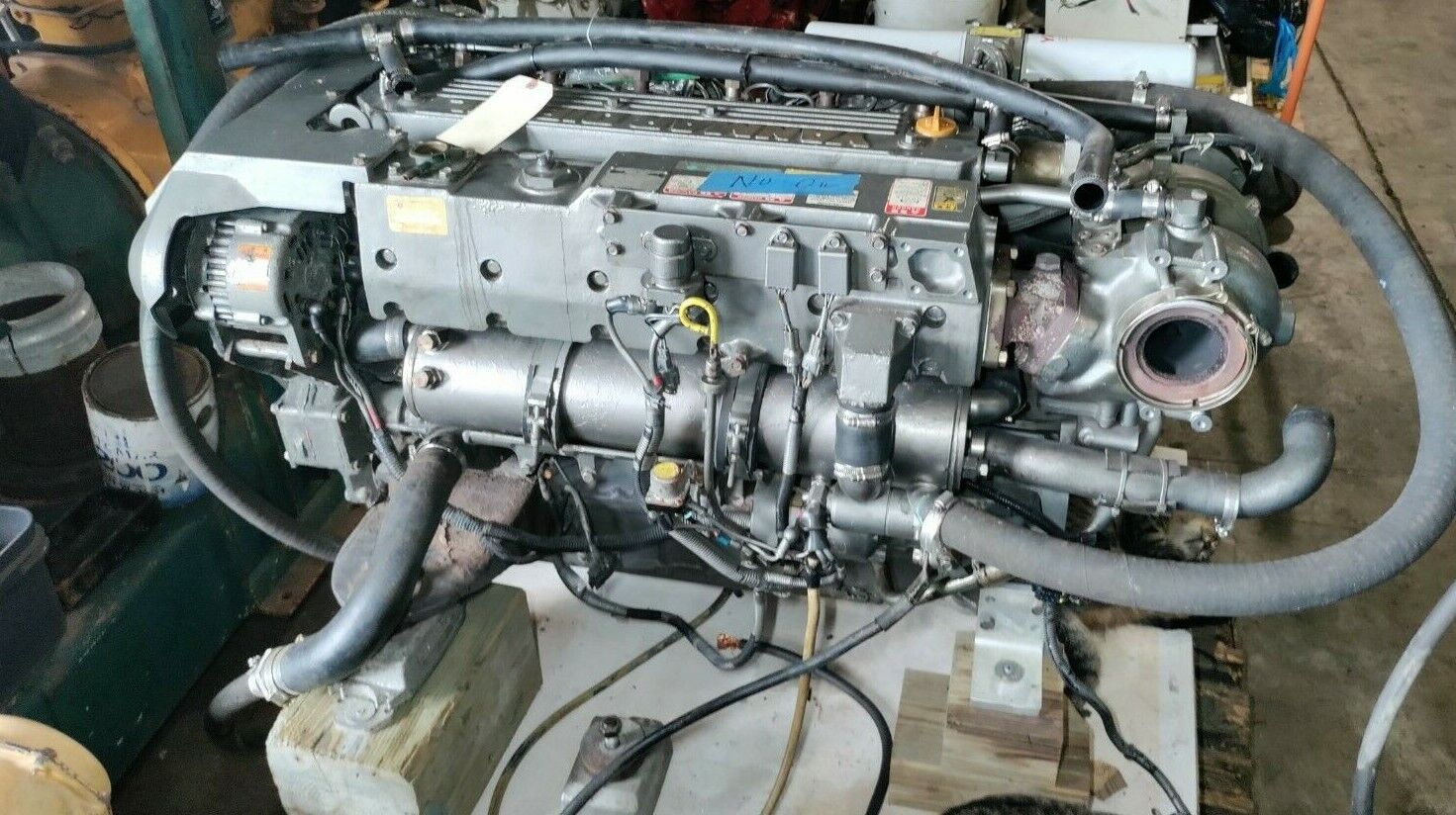 YANMAR DIESEL MARINE ENGINE 6LY2A-STP 440 HP. BOBTAILS USED 2500 HOURS