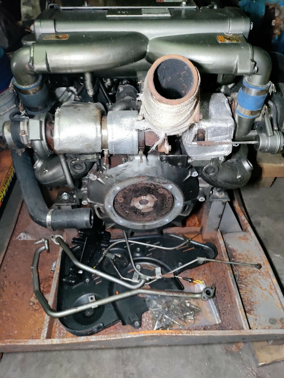 YANMAR 8LV-350 DIESEL MARINE ENGINE ( BOB-TAIL )  USED ... SEE DETAILS