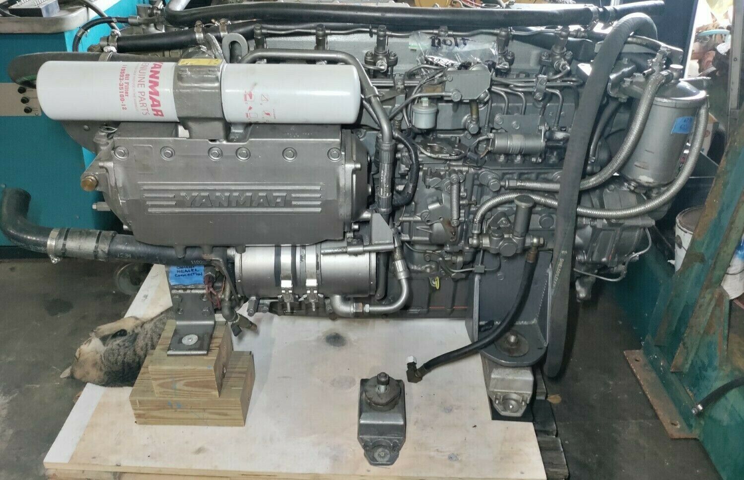 YANMAR DIESEL MARINE ENGINE 6LY2A-STP 440 HP. BOBTAILS USED 2500 HOURS